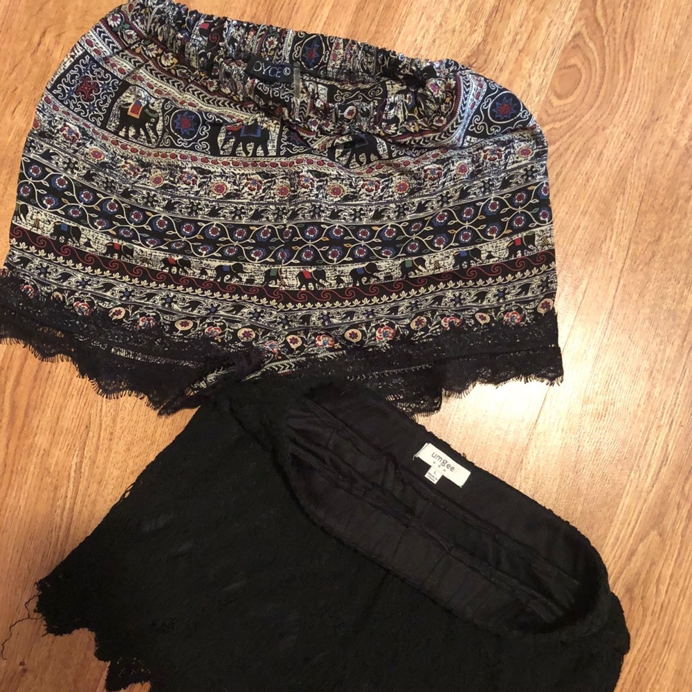 2 pair. Boutique shorts. Size Large